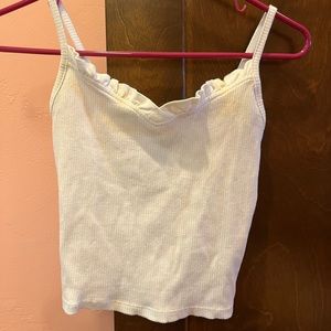 Super cute white cropped tank top